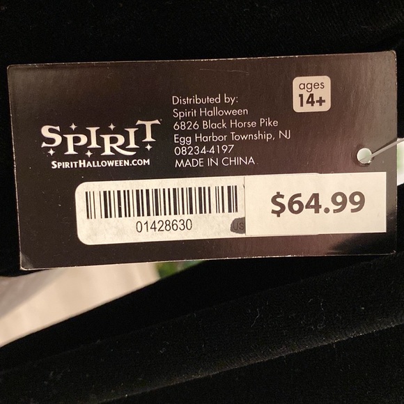 Spirit Halloween Victorian Vampire Top - Picture 6 of 6